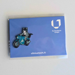Biker Wolf Pin